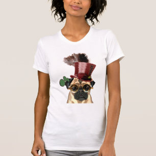 Pug met Steampunk Style Top Hat