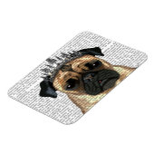 Pug met Tiara Magneet (Linkerzijde)