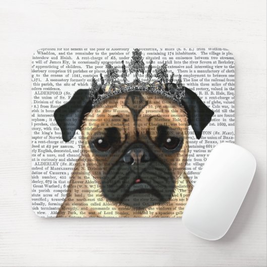 Pug met Tiara Muismat (Met muis)