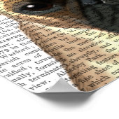 Pug met Tiara Poster (Hoek)