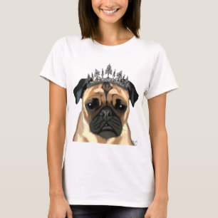 Pug met Tiara T-shirt