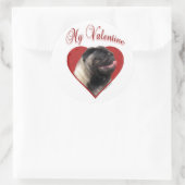 Pug Mijn Valentijn - Sticker (Tas)