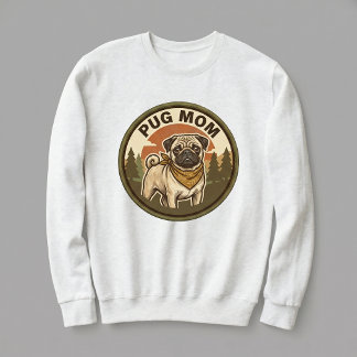 Pug Moeder Crewneck Pug Hond Moeder Cadeau Voor Ha Trui