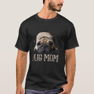 Pug Moeder Hondenliefhebbers Moederdag T-shirt ges