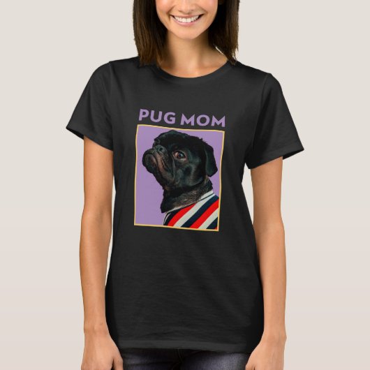 Pug Moeder T-shirt (Voorkant)
