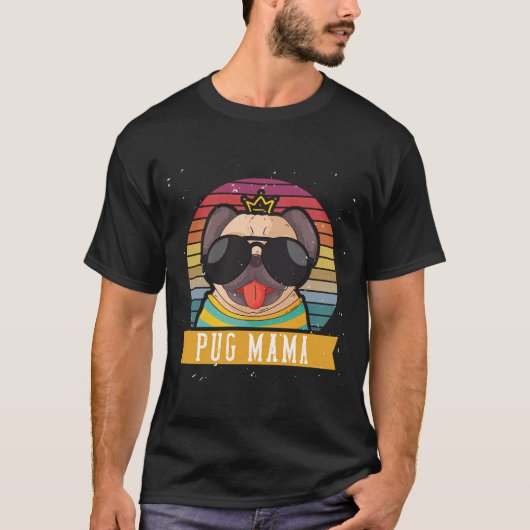 Pug Moeder T-shirt (Voorkant)