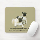 Pug Mousepad Muismat (Met muis)