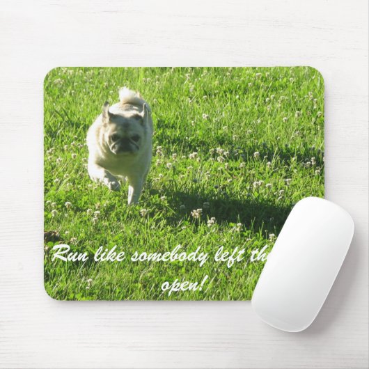 Pug mousepad muismat (Met muis)