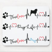 Pug Mousepad Muismat (Voorkant)