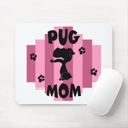 Pug Mousepad Muismat (Met muis)