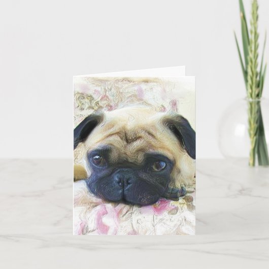 Pug-notitie Kaart (Voorkant)