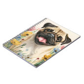 Pug-notitieboek – Waterverf Notitieboek (Linkerzijde)