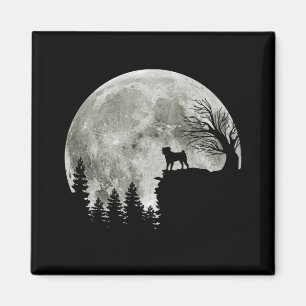 Pug on Mountain Halloween Graphic T - shirts Gifte Magneet