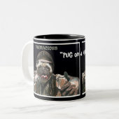 "PUG op een MOK" Hond Mok (Voorkant links)