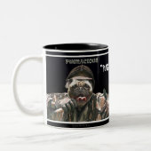 "PUG op een MOK" Hond Mok (Links)