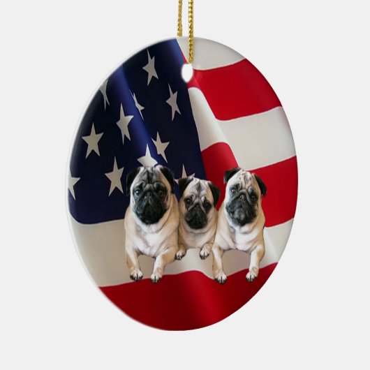 Pug Ornament (Rechts)