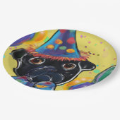 Pug Papieren Bordje (Gekanteld)