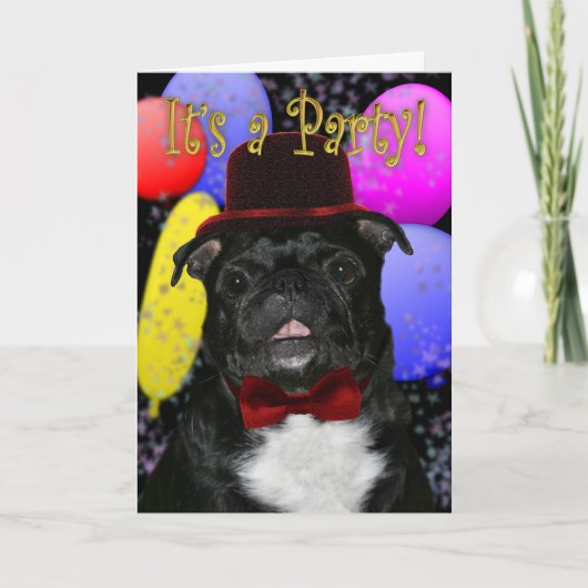 Pug partijuitnodiging (Voorkant)
