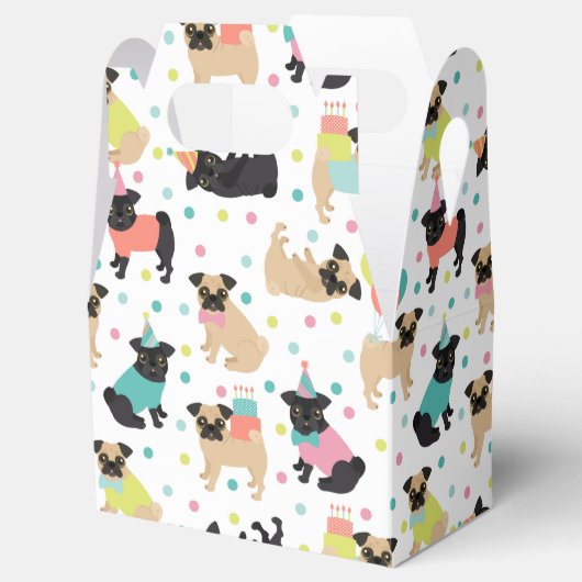 Pug Party Bedankdoosjes (Geopend)