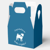 Pug Party Blue Theme Celebration Bedankdoosjes (Geopend)