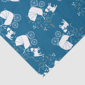 Pug Party Blue Theme Celebration Tissuepapier (Detail)