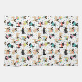 Pug Party Kitchen Towel Theedoek (Horizontaal)