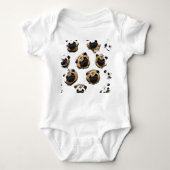 Pug Pattern bywhacky Romper (Voorkant)