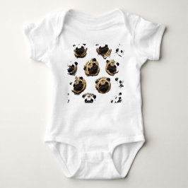 Pug Pattern bywhacky Romper