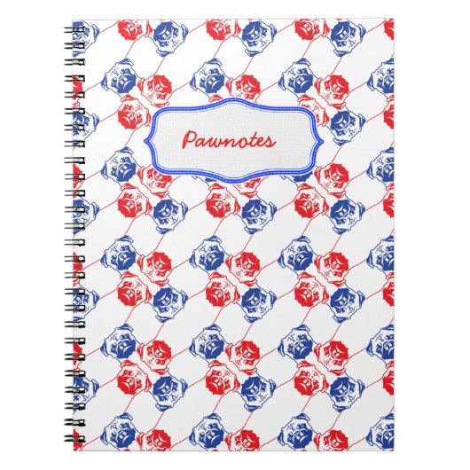 Pug Pattern Notitieboek (Voorkant)
