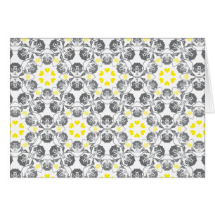 Pug Pattern rode blu