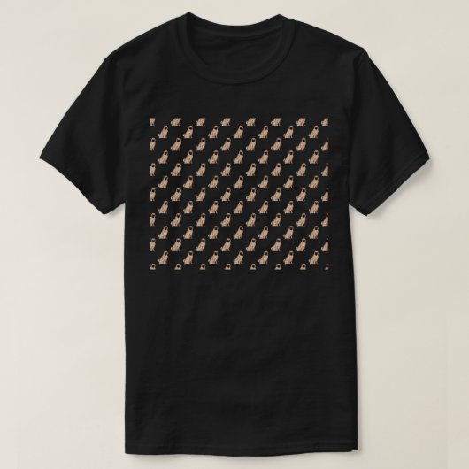 Pug Pattern T-shirt (Design voorkant)