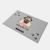 "PUG" PERSONALIZED DOORMAT DEURMAT (Schuin)