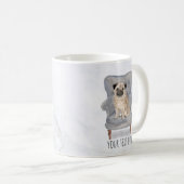 Pug Personalized Mug Koffiemok (Voorkant rechts)