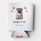 Pug Pet Wedding Koelbox Blikjeskoeler (Voorkant)