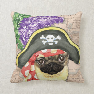 Pug Pirate Kussen