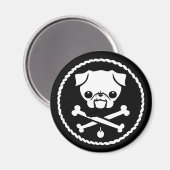 Pug Pirate Magneet (Voorkant / Achterkant)
