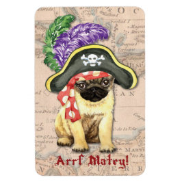 Pug Pirate Magneet
