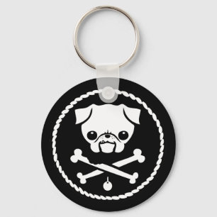 Pug Pirate Sleutelhanger