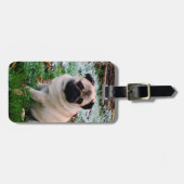 Pug Plaats uw eigen foto Bagagelabel (Voorkant horizontaal)