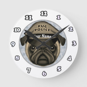 Pug Politie klok