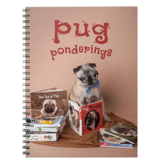 Pug Ponderings Notitieboek (Voorkant)