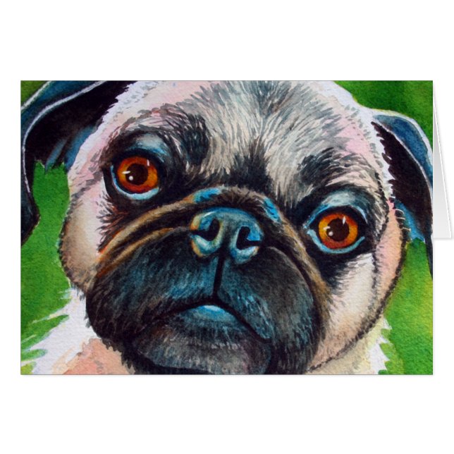 Pug Portrait (Voorkant Horizontaal)