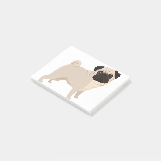 Pug Post-it® Notes (Schuin)
