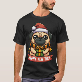 Pug Presenteert: Een Poot-tastisch Nieuwjaar! T-shirt
