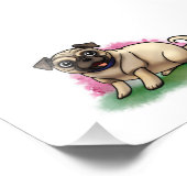 Pug Print Foto Afdruk (Hoek)