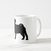 Pug Print Koffiemok (Voorkant rechts)