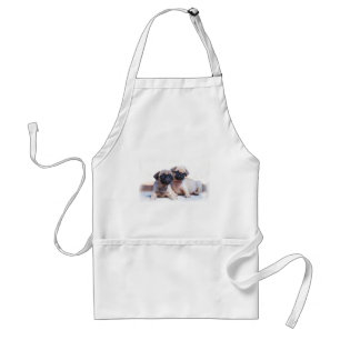 Pug puppies Apron Standaard Schort