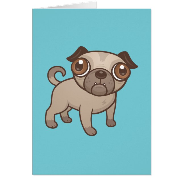 Pug Puppy Cartoon (Voorkant)
