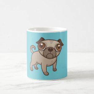 Pug Puppy Cartoon Koffiemok