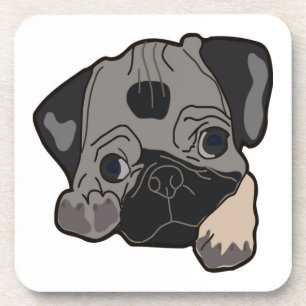 PUG PUPPY DOG DRANKJES ONDERZETTER